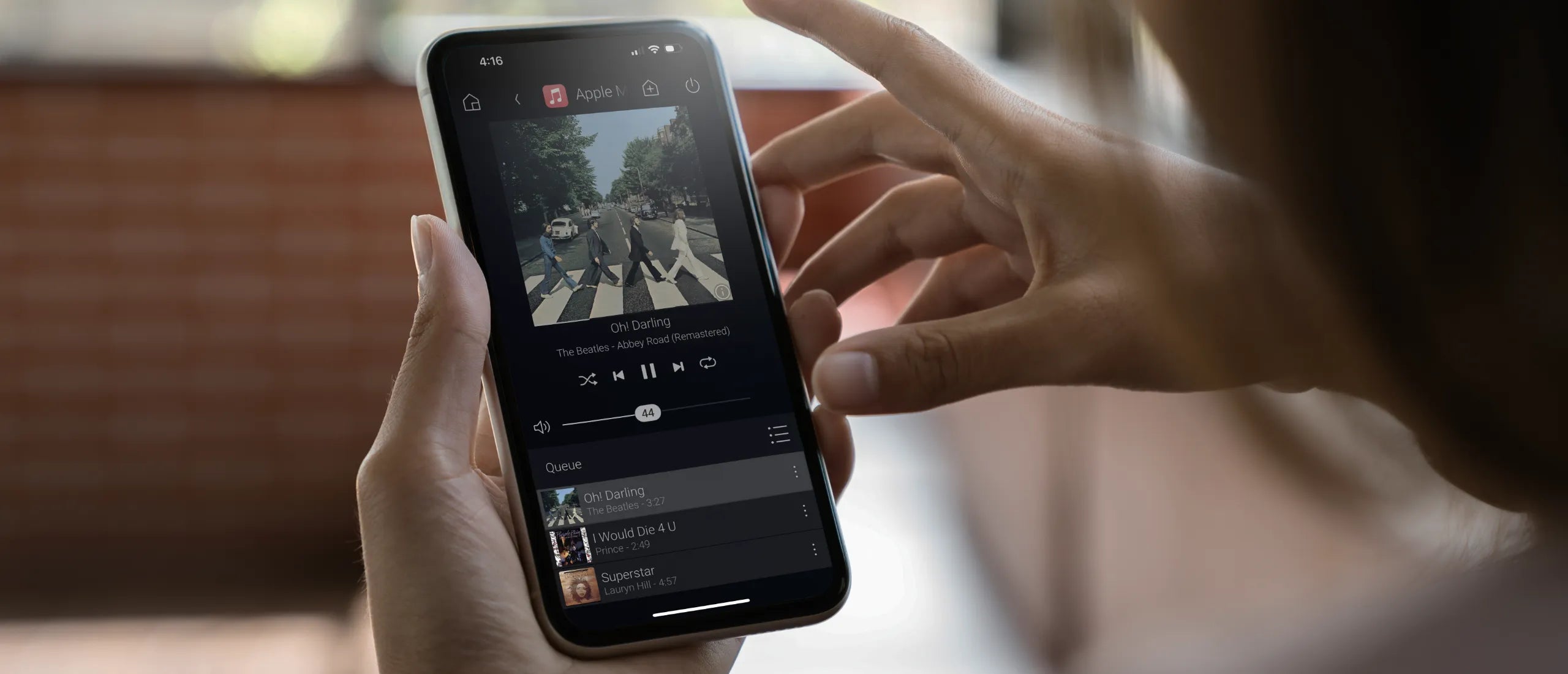 Control4 multi-room audio Apple Music