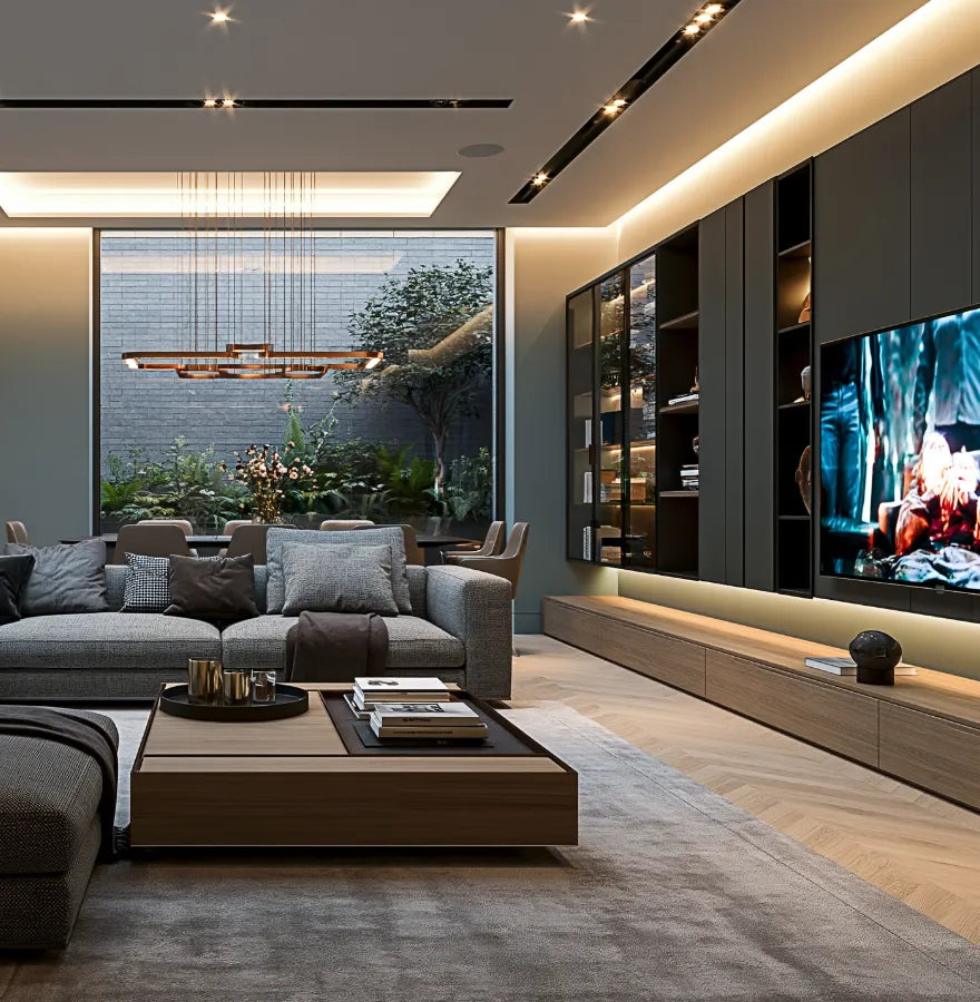Control4 smart home installation Surrey basement