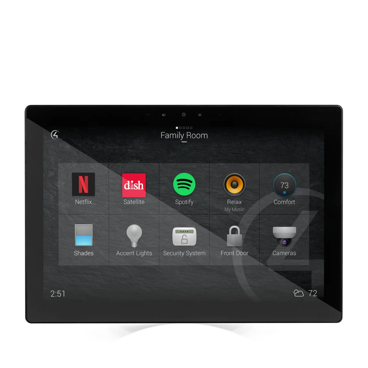 Control4 T4 wall mounted touch screen