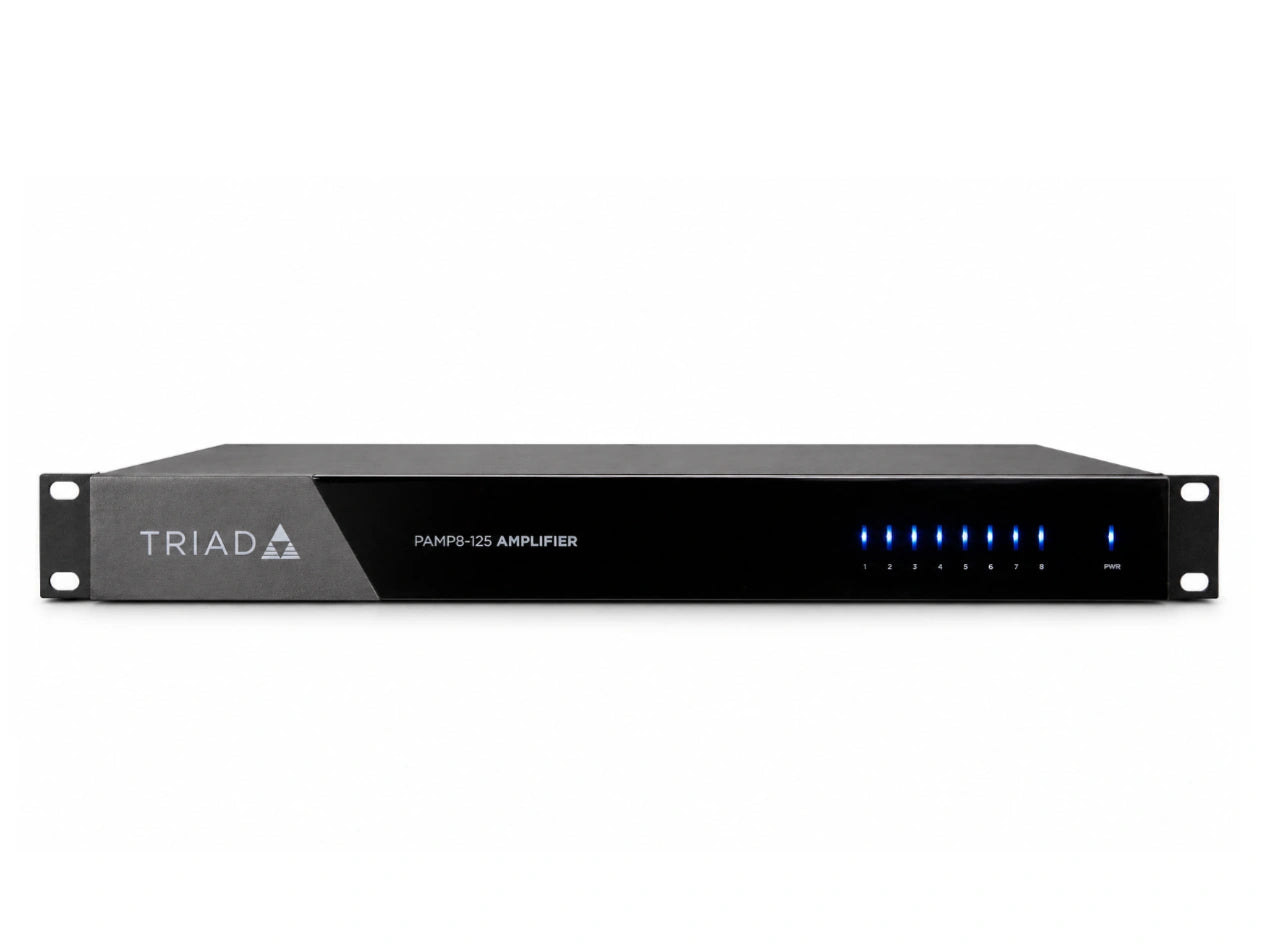 Triad 8 zone multi-room power amplifier